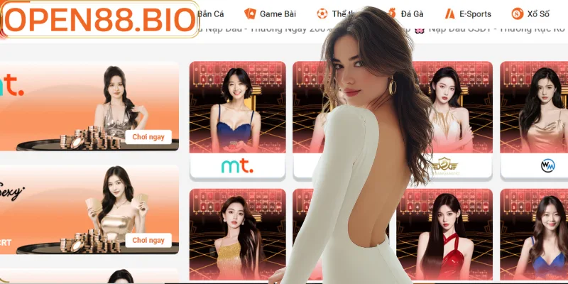 Khám Phá Thế Giới Trò Chơi Open88 Đẳng Cấp 2026 Giao diện kho trò chơi Open88 đa dạng chủ đề